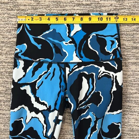 Lululemon Wunder Under Pant (Hi-Rise) Boom Bloom Beach Blanket Blue Ice Milk 6 - Picture 8 of 14